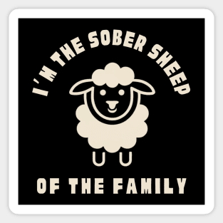 I'm The Sober Sheep Of The Family Sticker